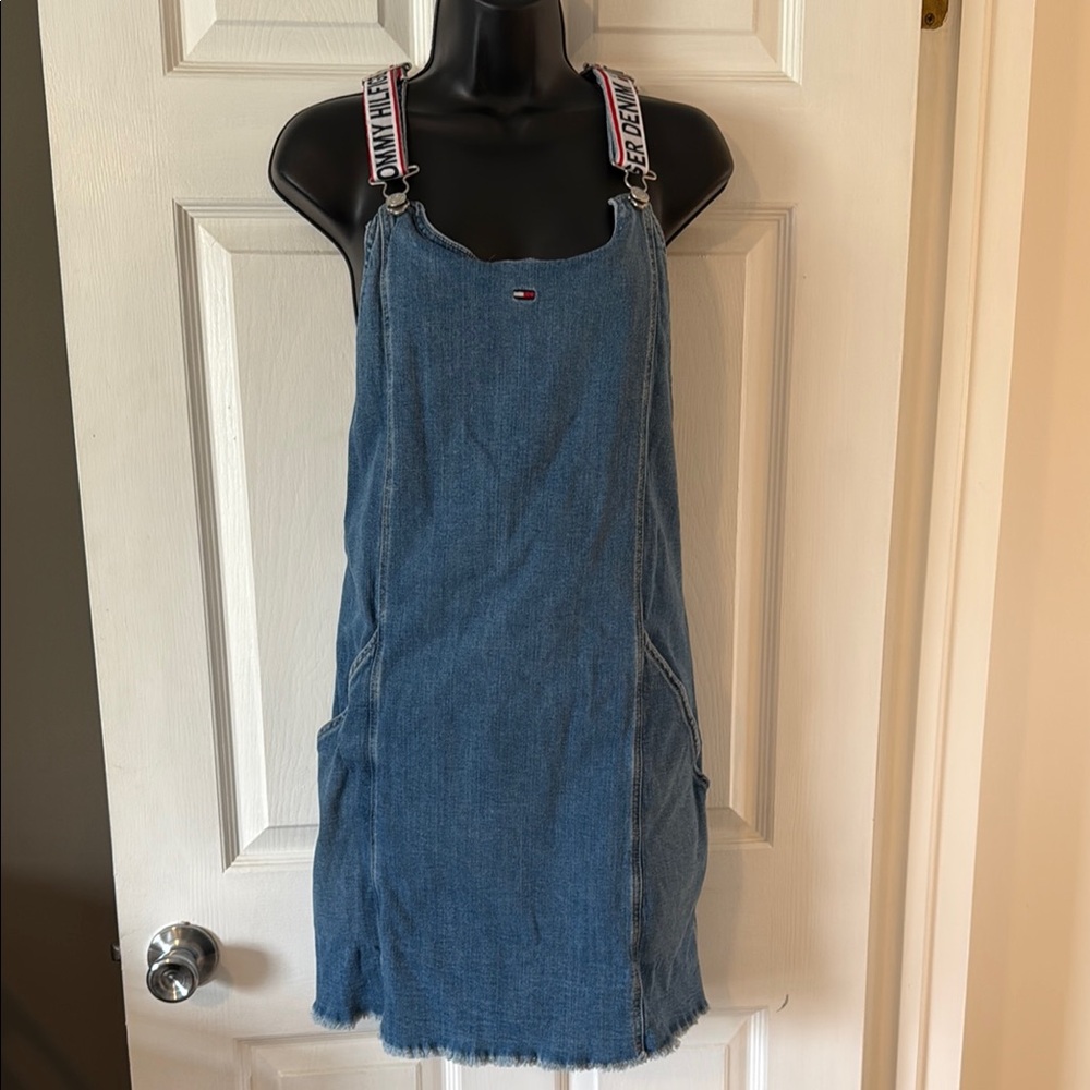 Blue Denim Overall Dress
